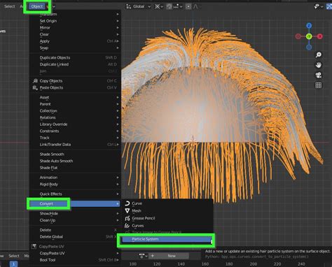 blender convert hair to mesh|blender apply mesh to hair.